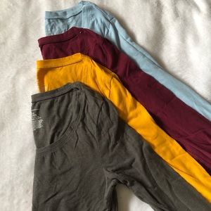 Multicolor Long Sleeve Under-Shirts/Under-Scrubs